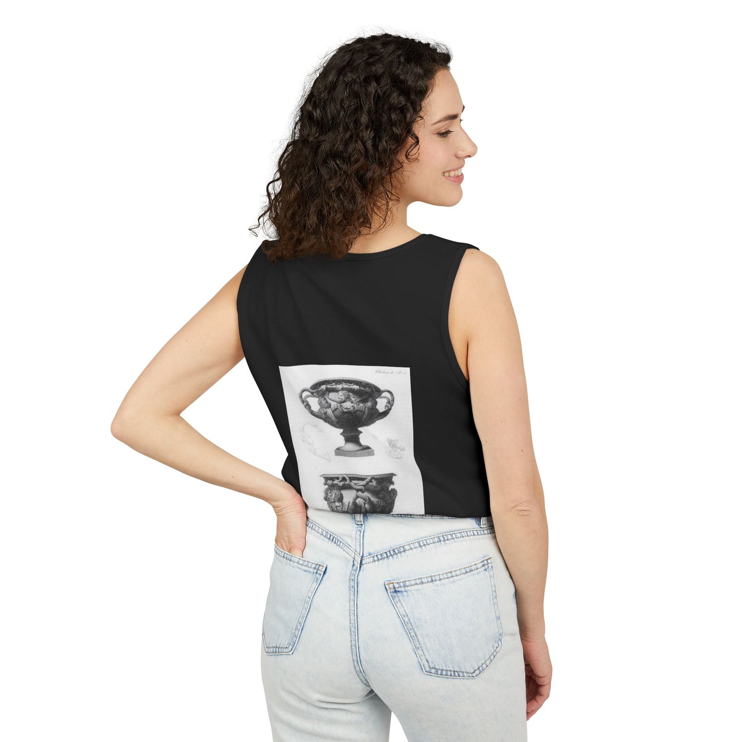 Vintage Art Scene Tank Top | Unisex Casual Wear, Summer Top, Gift for Art Lovers, Travel Enthusiasts, Unique Fashion