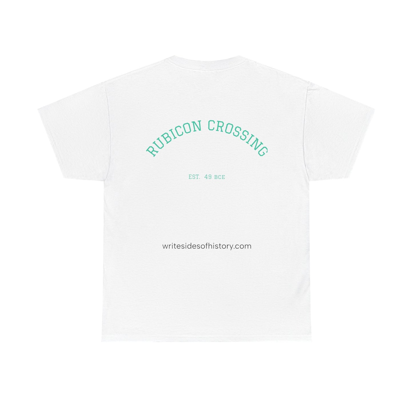 Caesar crossing the Rubicon - Alea Iacta Est - Unisex Heavy Cotton Tee