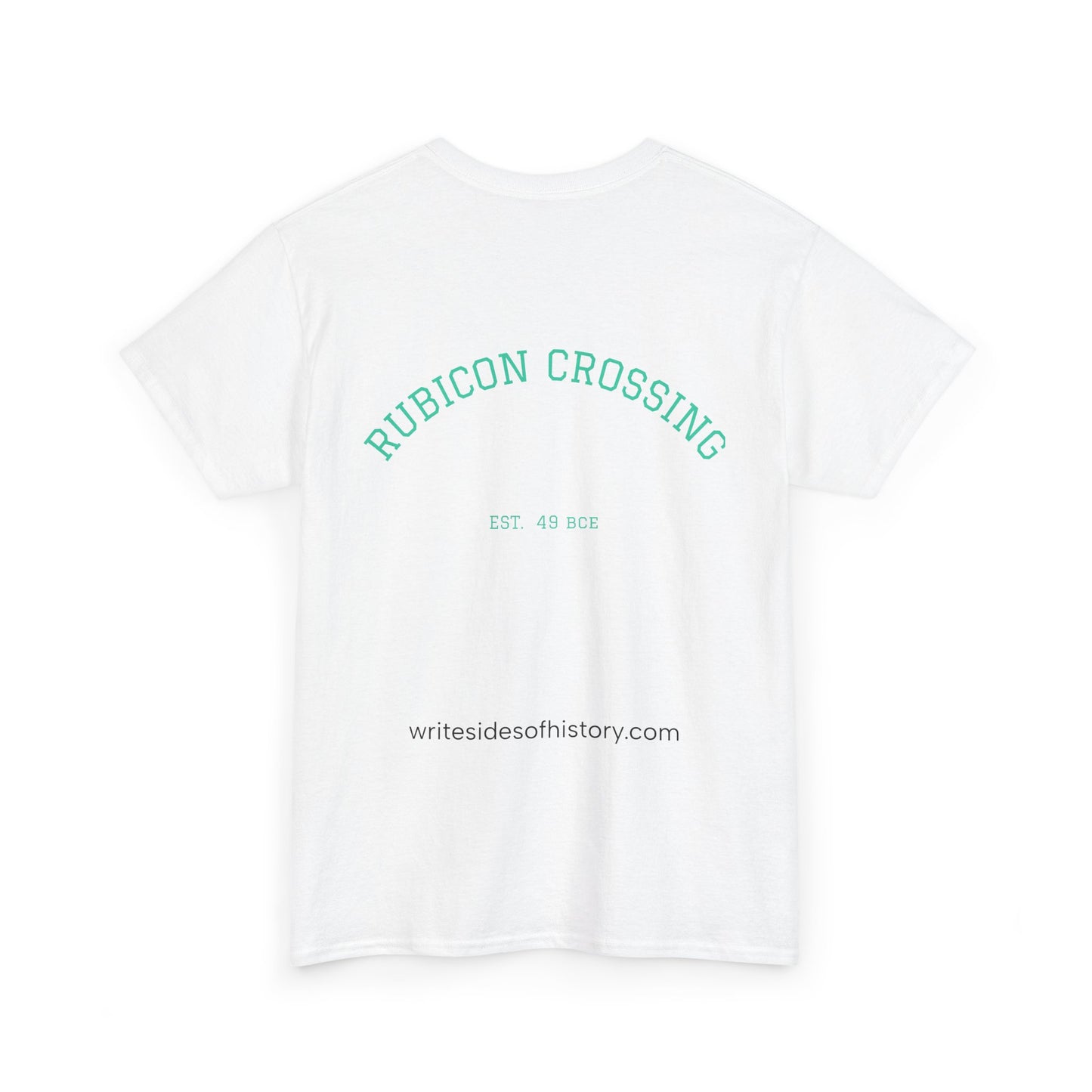 Caesar crossing the Rubicon - Alea Iacta Est - Unisex Heavy Cotton Tee