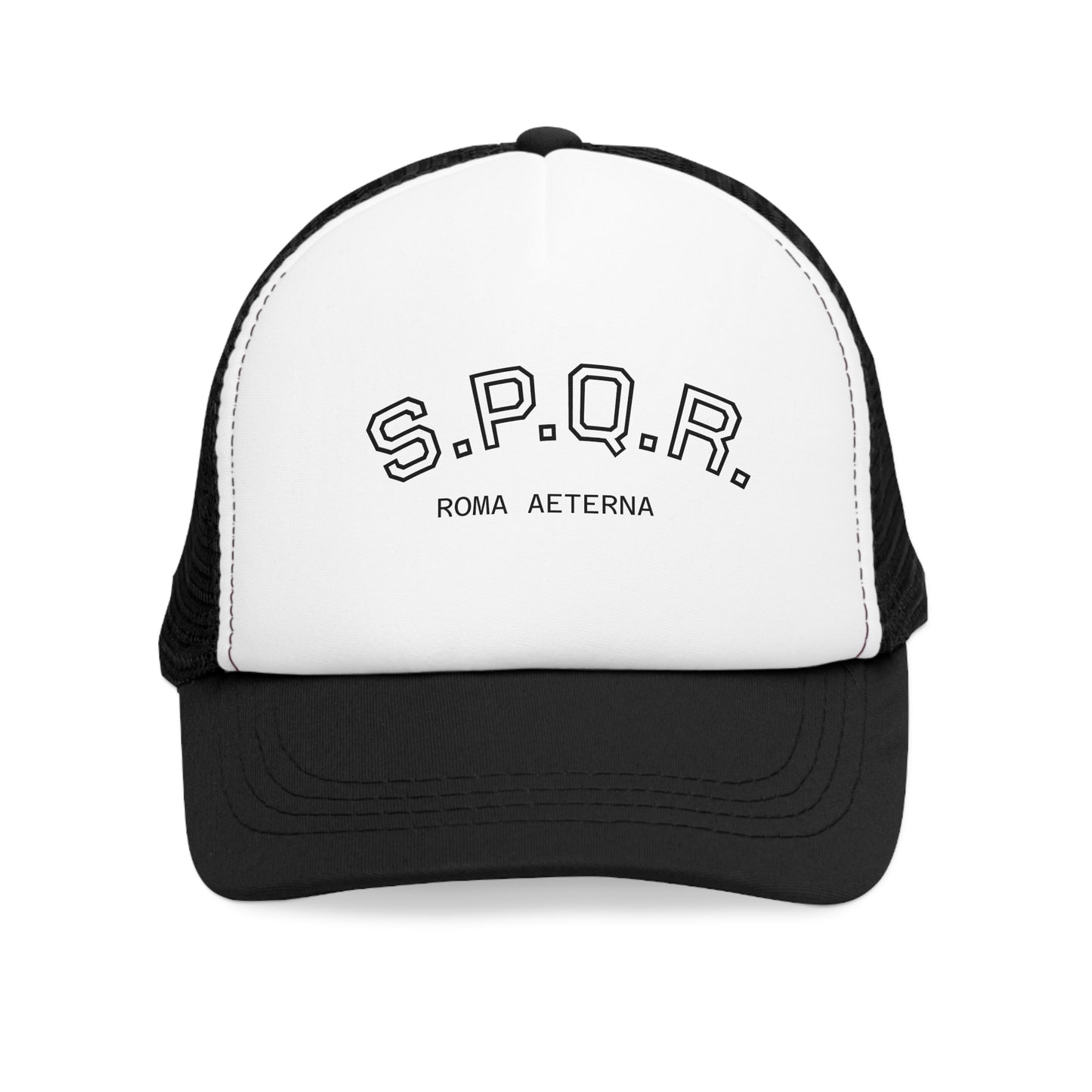 SPQR Mesh Cap | Stylish Trucker Hat for History Lovers, Casual Outings, Outdoor Adventures, Gifting, Fashion Accessory