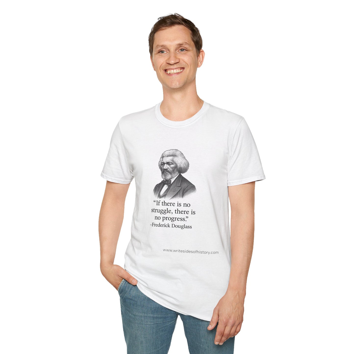 Inspirational Quote T-Shirt: Empowering Apparel for Activists, Gifts, Motivation, History Enthusiasts, Frederick Douglass Shirt